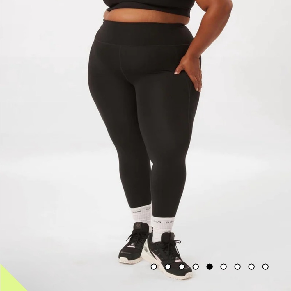 Girlfriend Collective Black High Rise Compression Leggings size XL